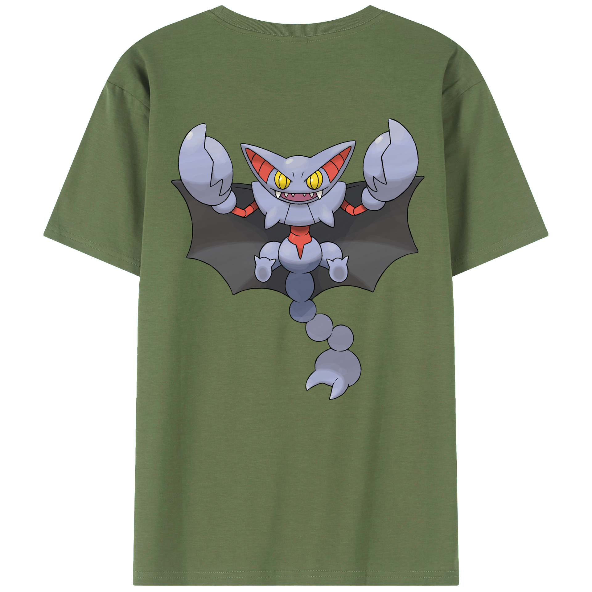 （画像用） ポケットモンスター Pokémon 綿100％ メンズ半袖Tシャツ（バックプリント） 通気性